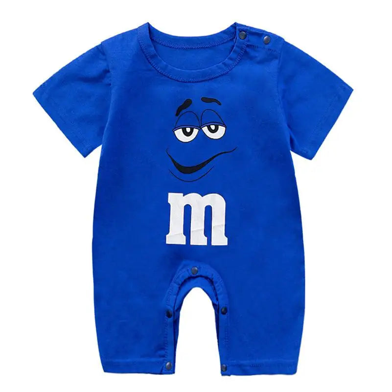 2021 Summer New Casual Baby Boys Short Sleeve Rompers Cotton Newborn Girls Jumpsuit Toddler Baby Climbing Suit For 0-24M