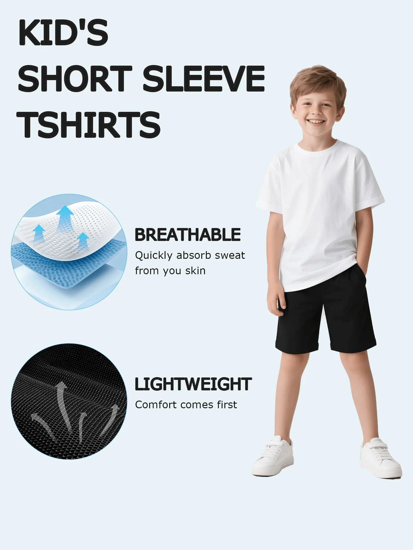 Tween Girls Cotton T-Shirt, White Tee