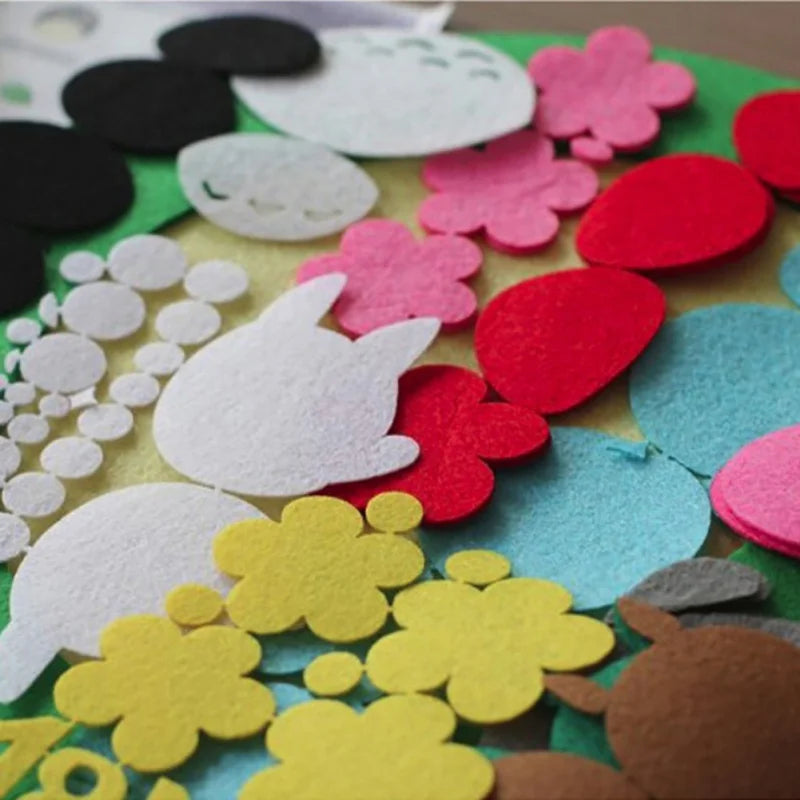 Handmade Felt Making Tools Child Toys Wall Clock