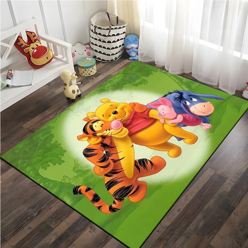Disney Winnie the Pooh Printed Kids Non-slip Large Area Rug 3D Carpet for Home Living Room Children's Bedroom Sofa Doormat Decor