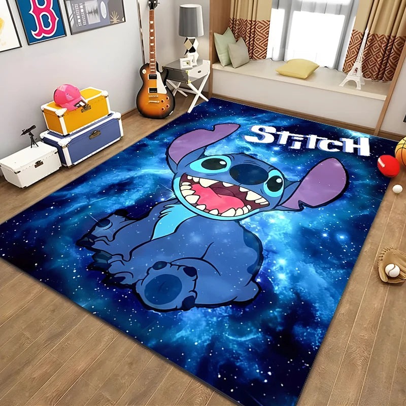 Disney Pattern Carpet Stitch 3D Printing Large Area Rug Carpet for Living Room Children's Bedroom Sofa Doormat Floor Mat Gift