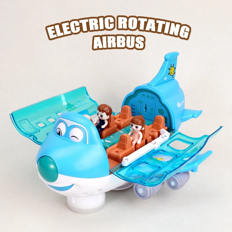Electric Cartoon Airbus Rotating Plane