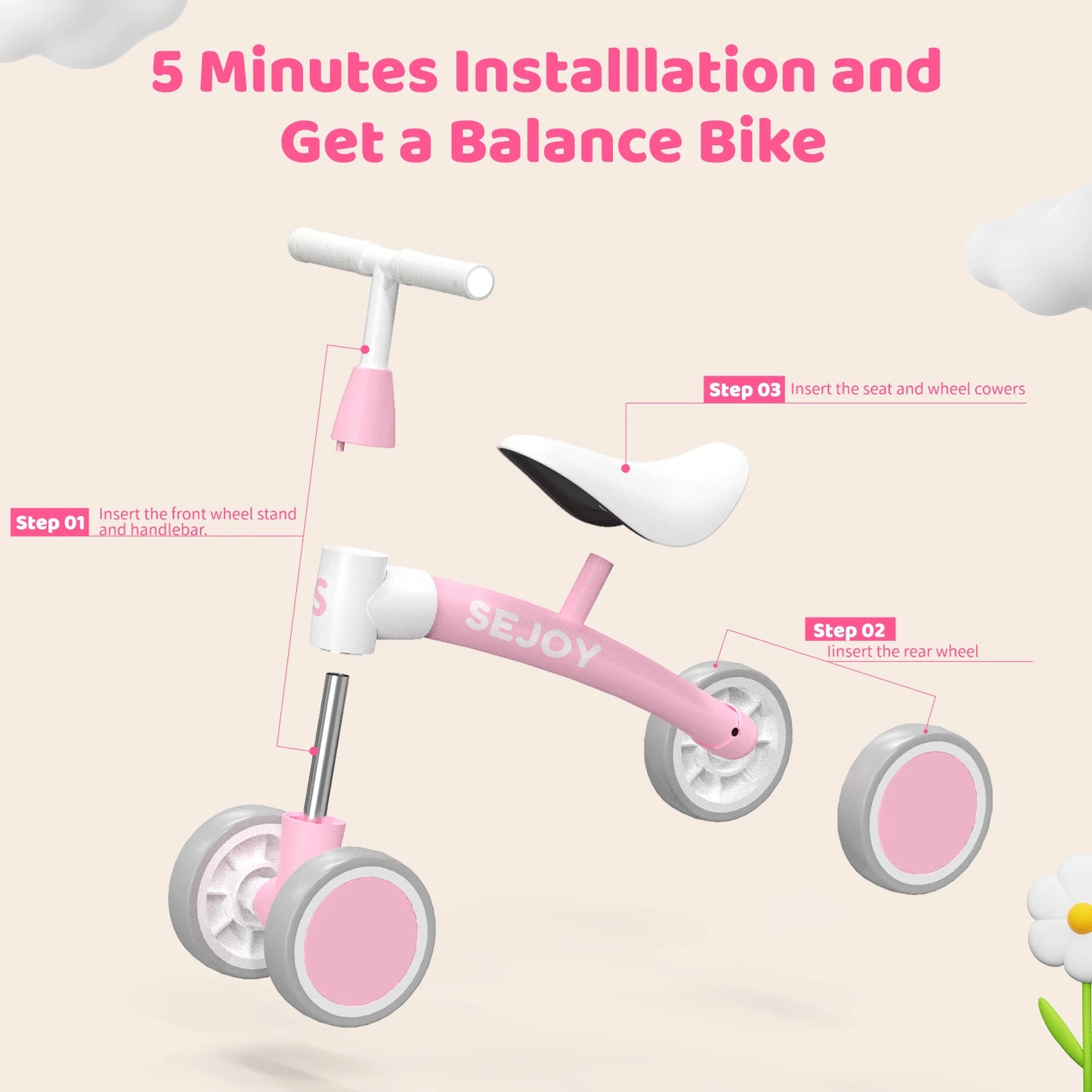 Sejoy Baby Balance Bike Walker