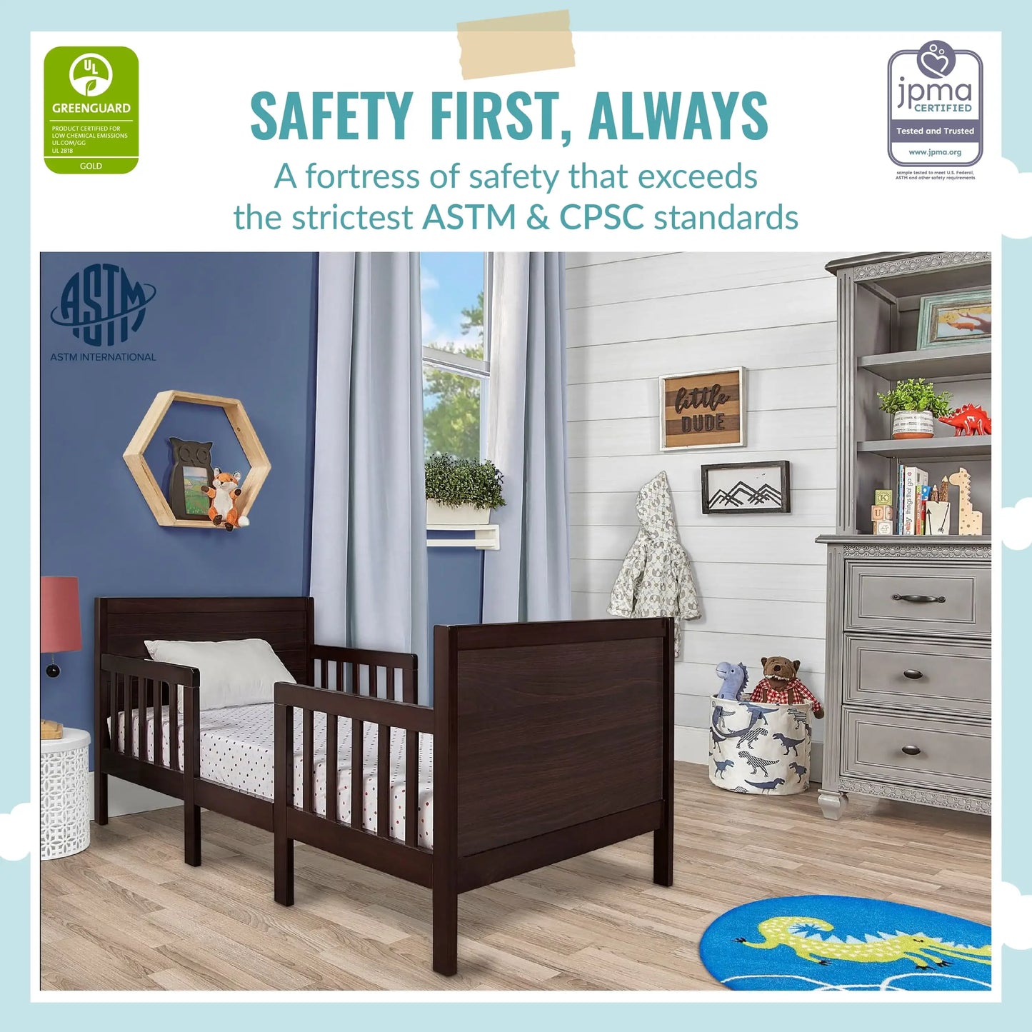 3 in 1 Convertible Toddler Bed