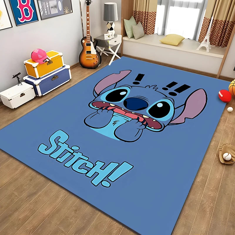 Disney Pattern Carpet Stitch 3D Printing Large Area Rug Carpet for Living Room Children's Bedroom Sofa Doormat Floor Mat Gift