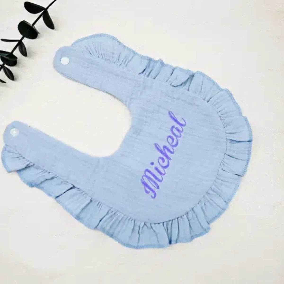 Personalized Custom name Embroidered Newborn letter Nursery Baby burp cloth bib Chunky Gifts for Boy Girl Birthday