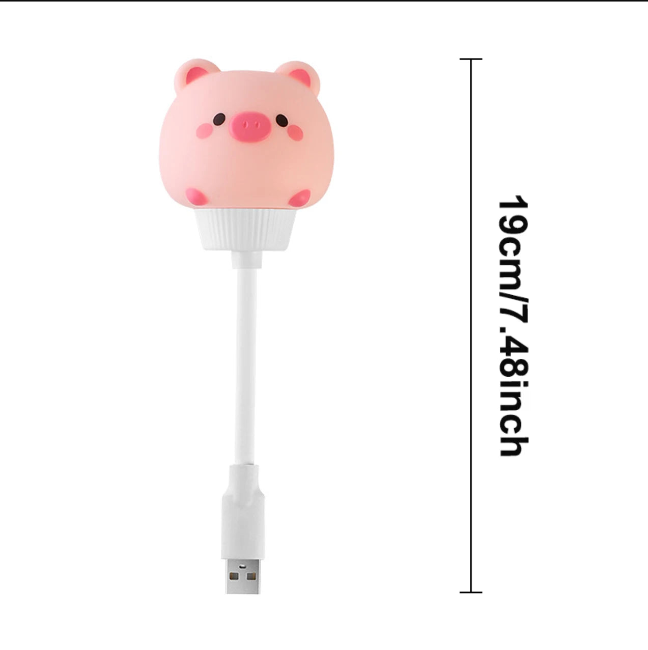 USB Night Light LED Cute Cartoon Night Lamp Bear Chick Kitten for Baby Kid Bedroom Decoration Bedside Lamp