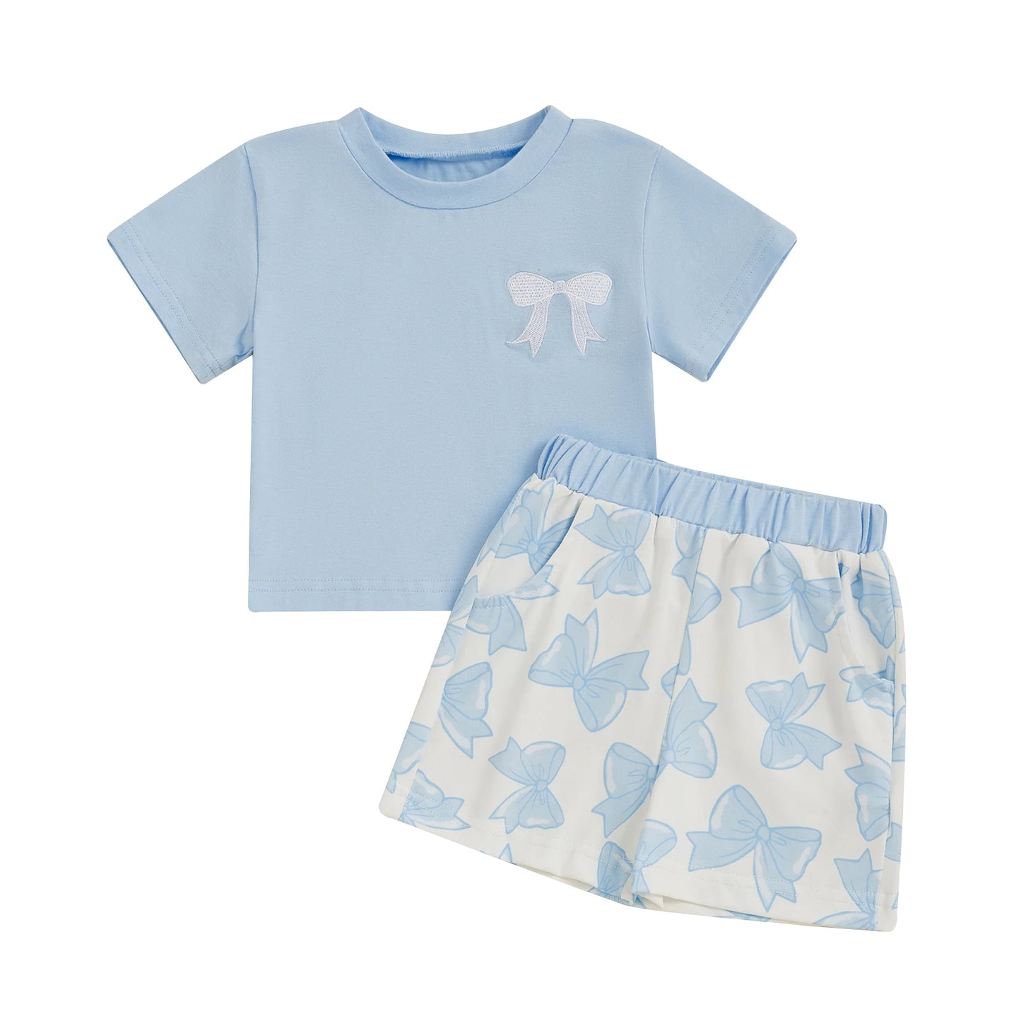 Toddler Girls 2 Piece Outfits Short Sleeve
