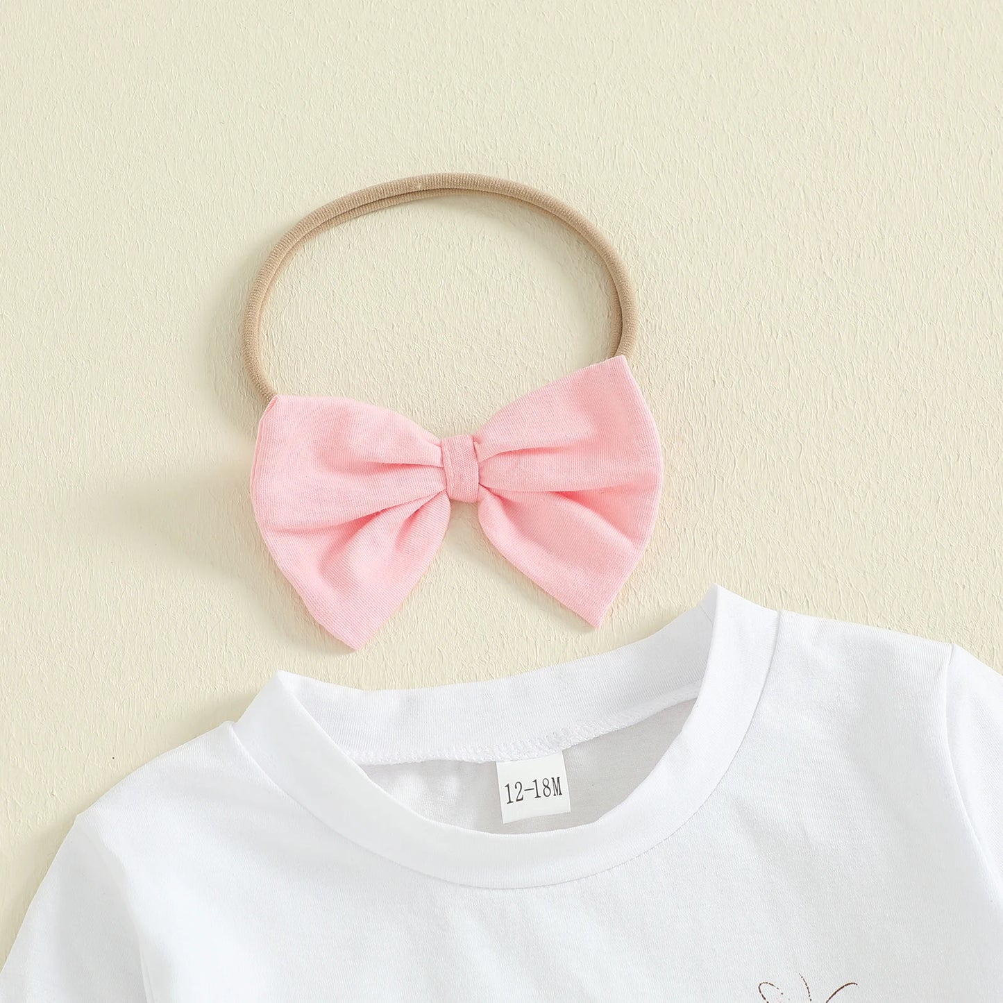 Autumn Toddler Girl Outfit Letter Print Long Sleeve Tops