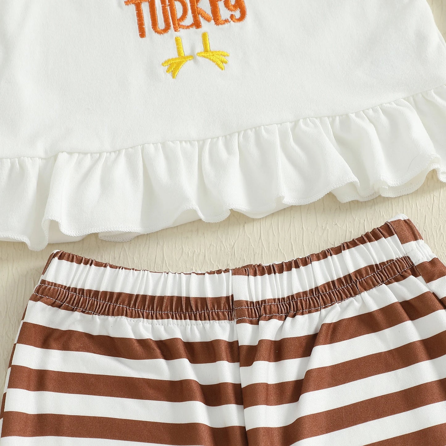 Autumn Thanksgiving Day Toddler Baby Girls Pants Sets