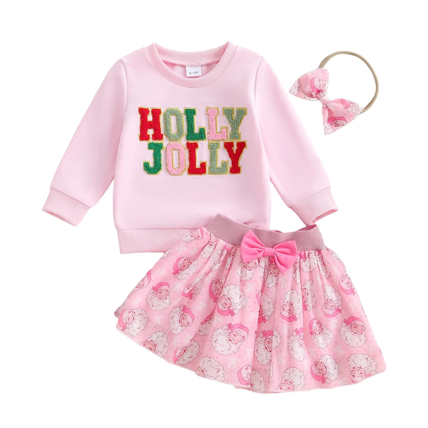 0-4Y Lovely Baby Girls Christmas Clothes Set