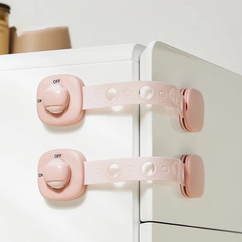 1 Piece Baby Cabinet Sliding Door Window Multi-functional Protective Child Safety Lock Anti-pinch Drawer Lock