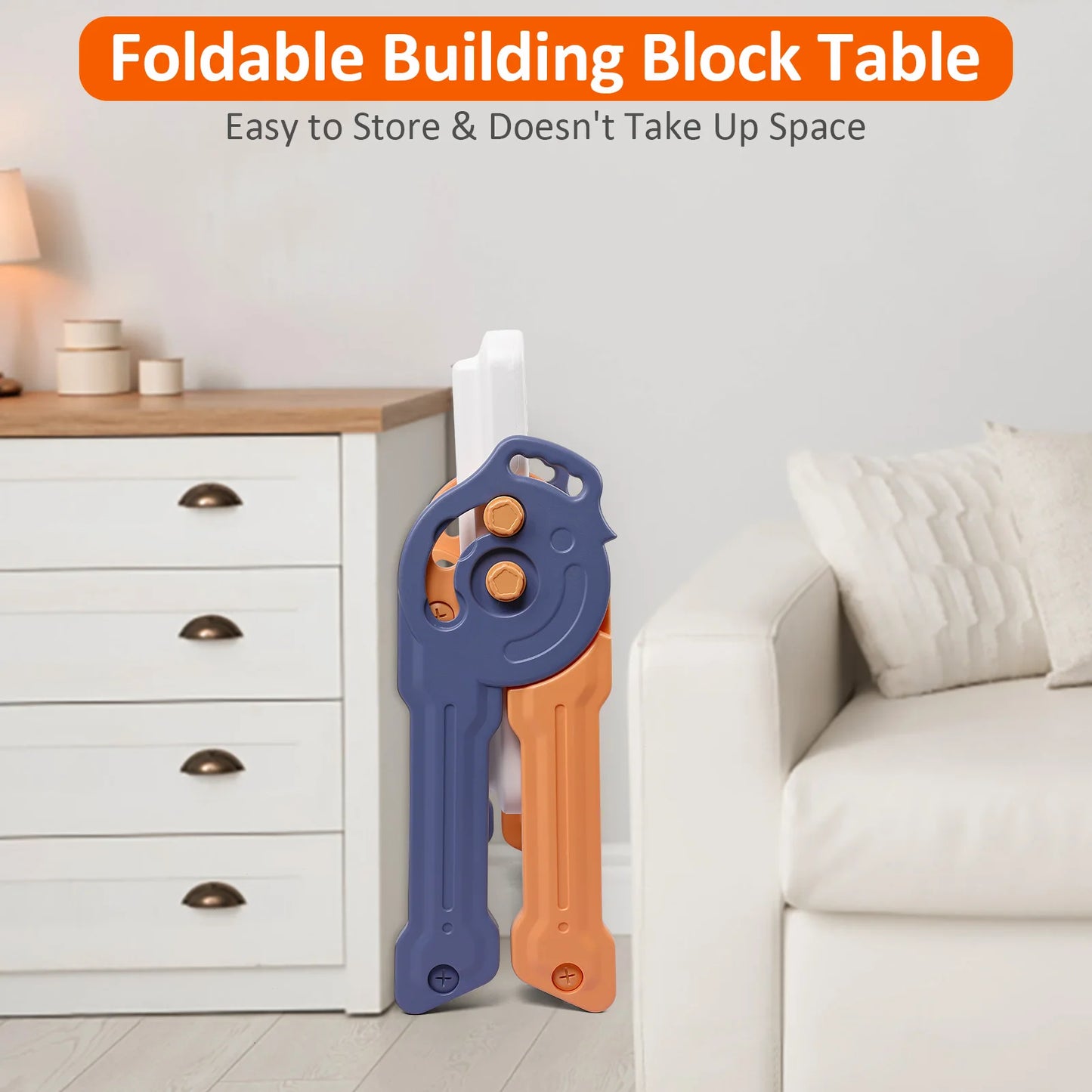 8 in1 Foldable Kids Activity Table for Toddlers