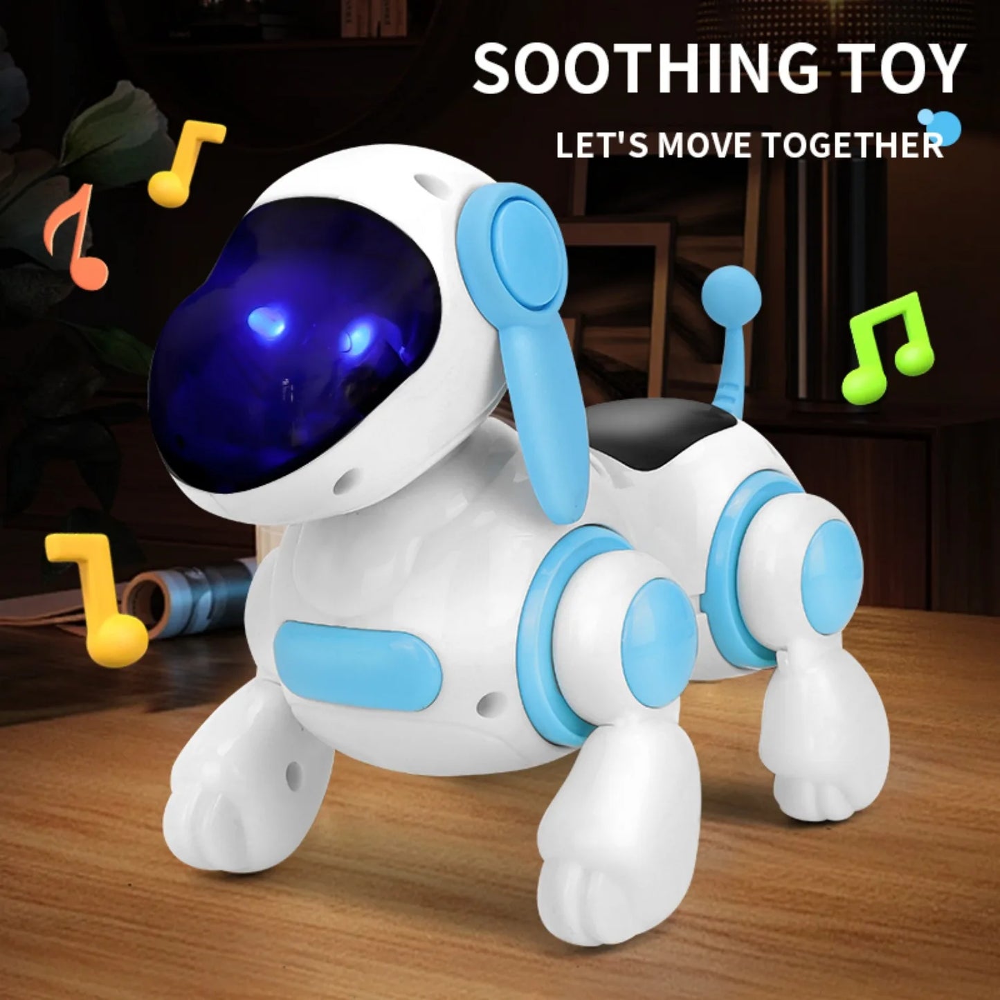 Electronic intelligent interactive robot dog, crawling dog toy