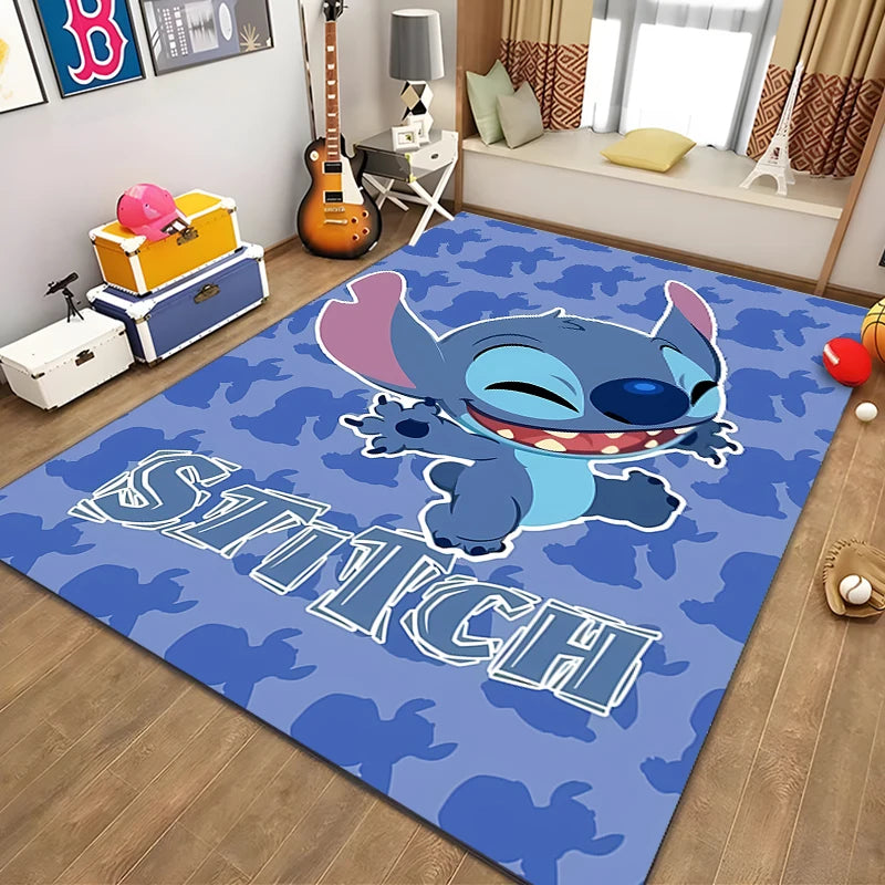 Disney Pattern Carpet Stitch 3D Printing Large Area Rug Carpet for Living Room Children's Bedroom Sofa Doormat Floor Mat Gift