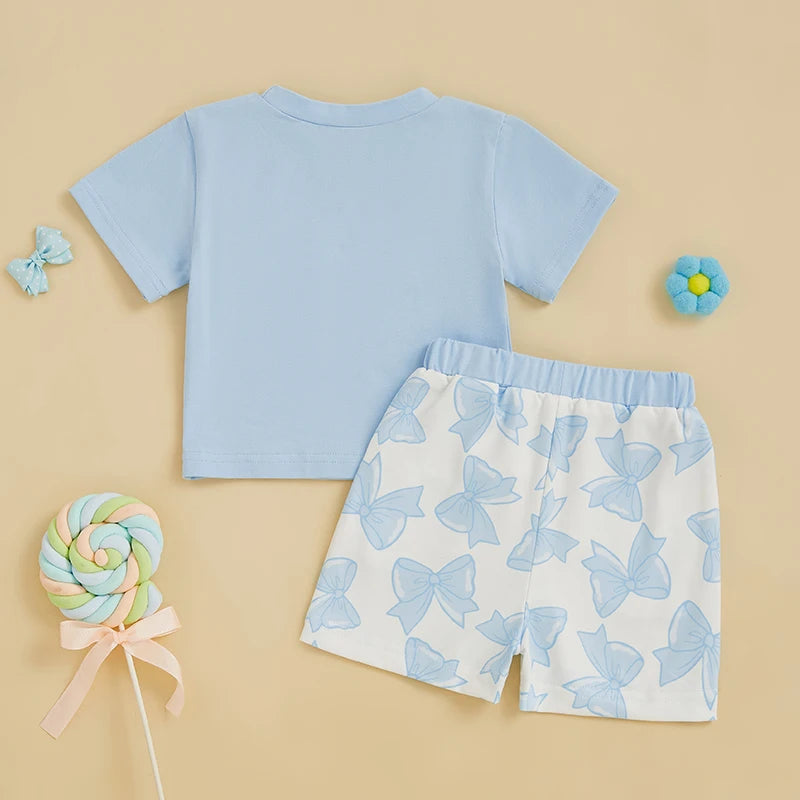 Toddler Girls 2 Piece Outfits Short Sleeve