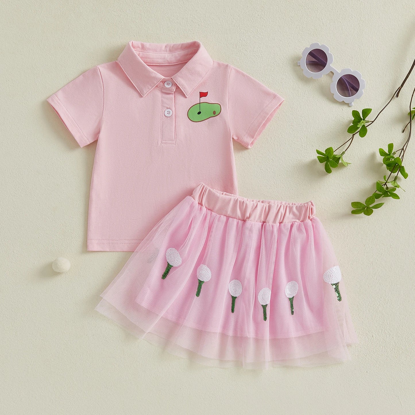 Girls Summer 2 Piece Outfits Short Sleeve