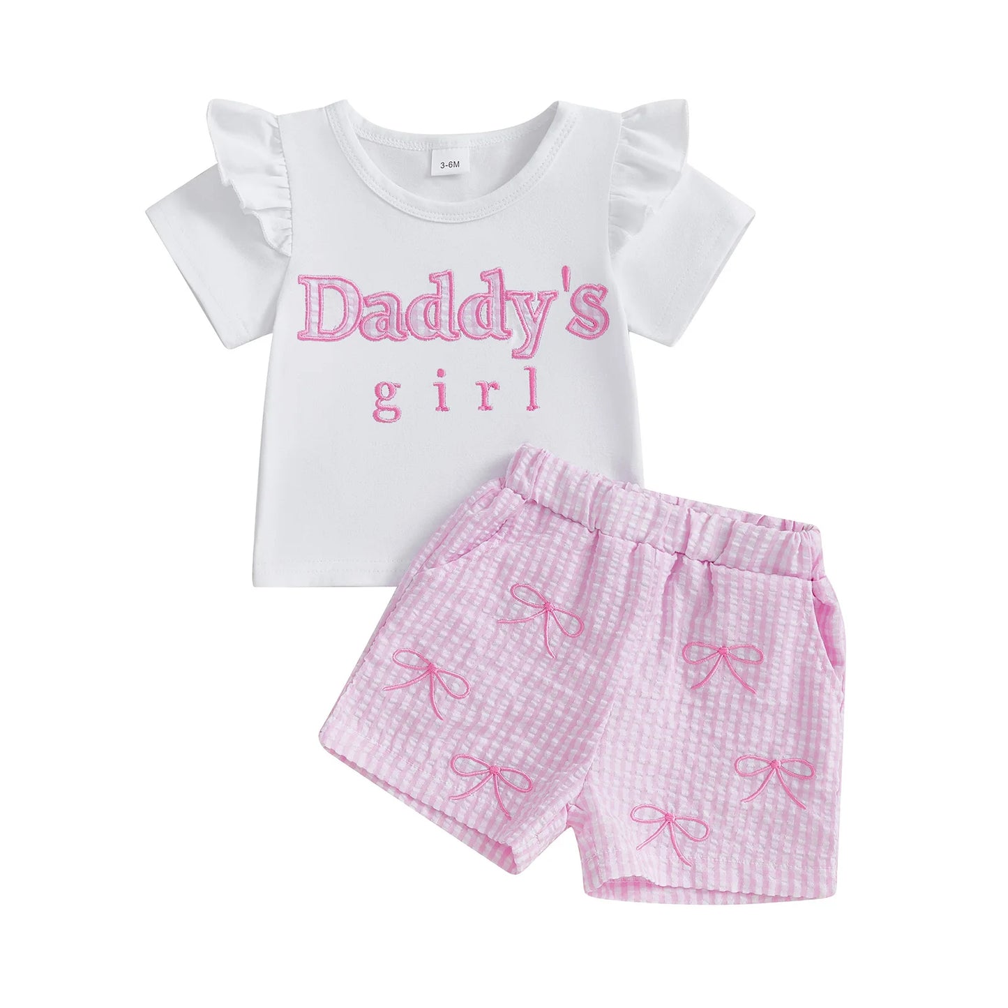Baby Girls Shorts Set, Short Sleeve