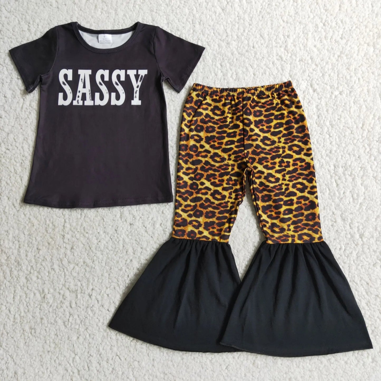 Hot Sale Baby Girls Clothes Short Sleeve Tops Bell Pants Sets Western Kids Clothes Fashion Toddler Girls Clothing Wholesale New