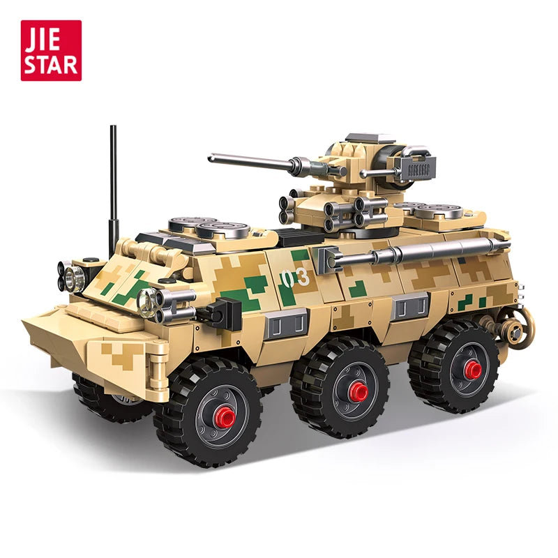Military Technical Type 92 Infantry Fighting Vehicle moc Building Block bricks model toy for gifts Christmas 336pcs