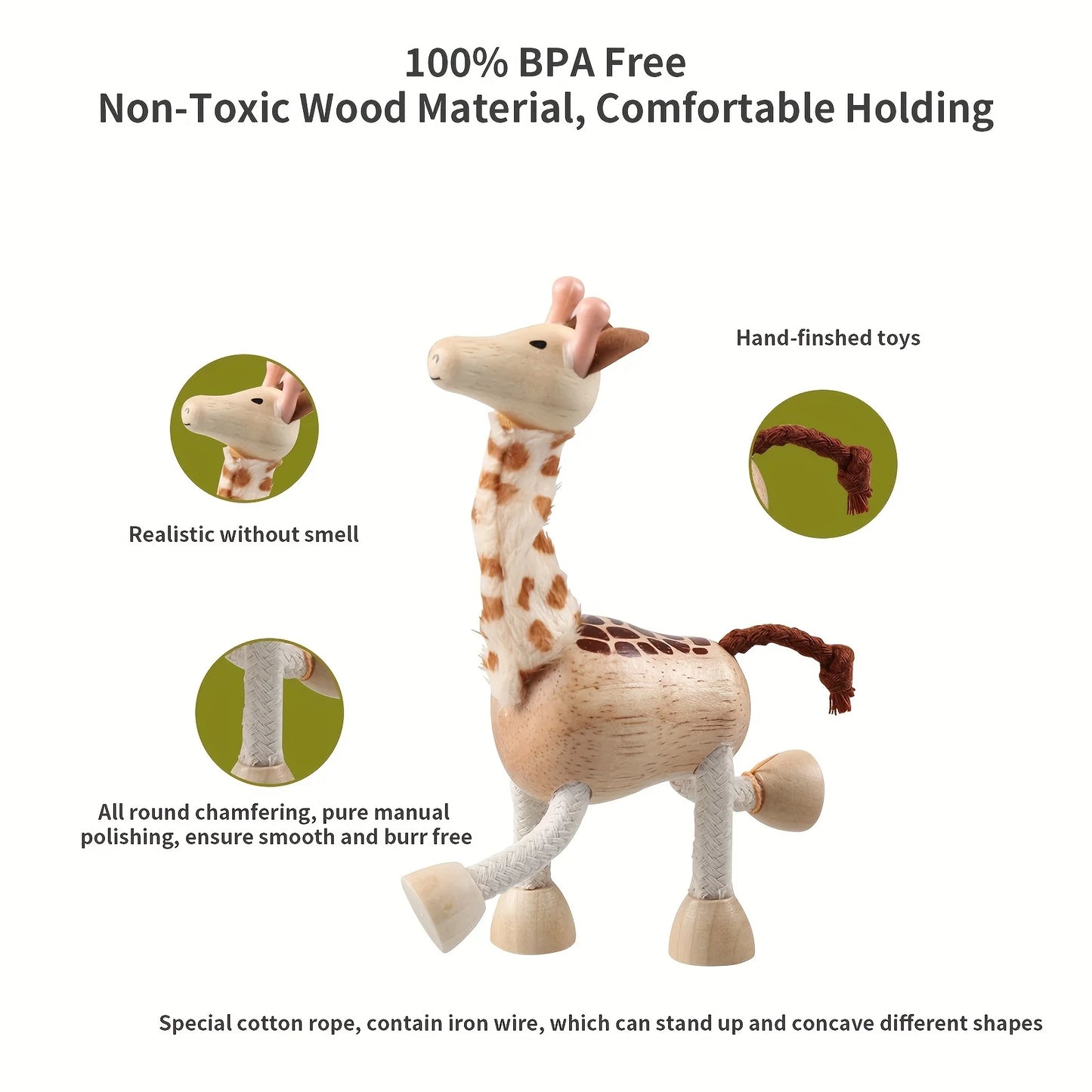 Wooden toy simulation wild animal toy 12pcs/set wooden model handmade ornament