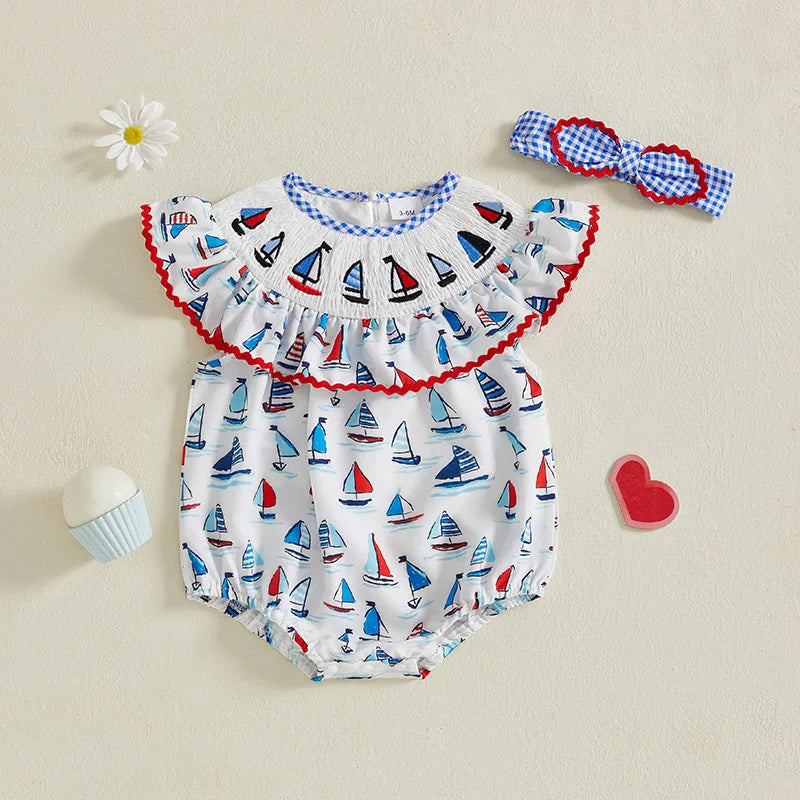 Father s Day Gift Adorable Baby Boy Romper with Letter Embroidery and Striped Design Perfect for Summer Outings and Daily Wear
