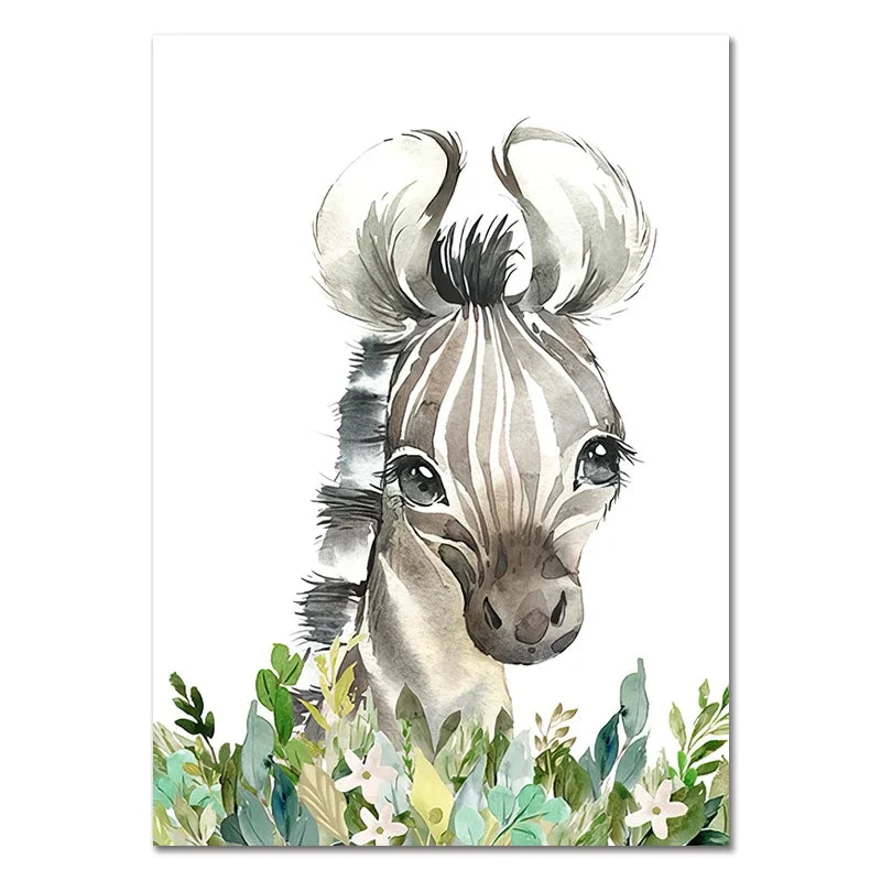 Cute Animal Poster Decoration Bedroom Baby Room Wall Canvas Painting Child Room Personalised Gifts for Kids Picture Home Decor