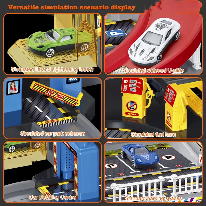 Children's Toy Track Smart City Parking Lot Adventure Puzzle