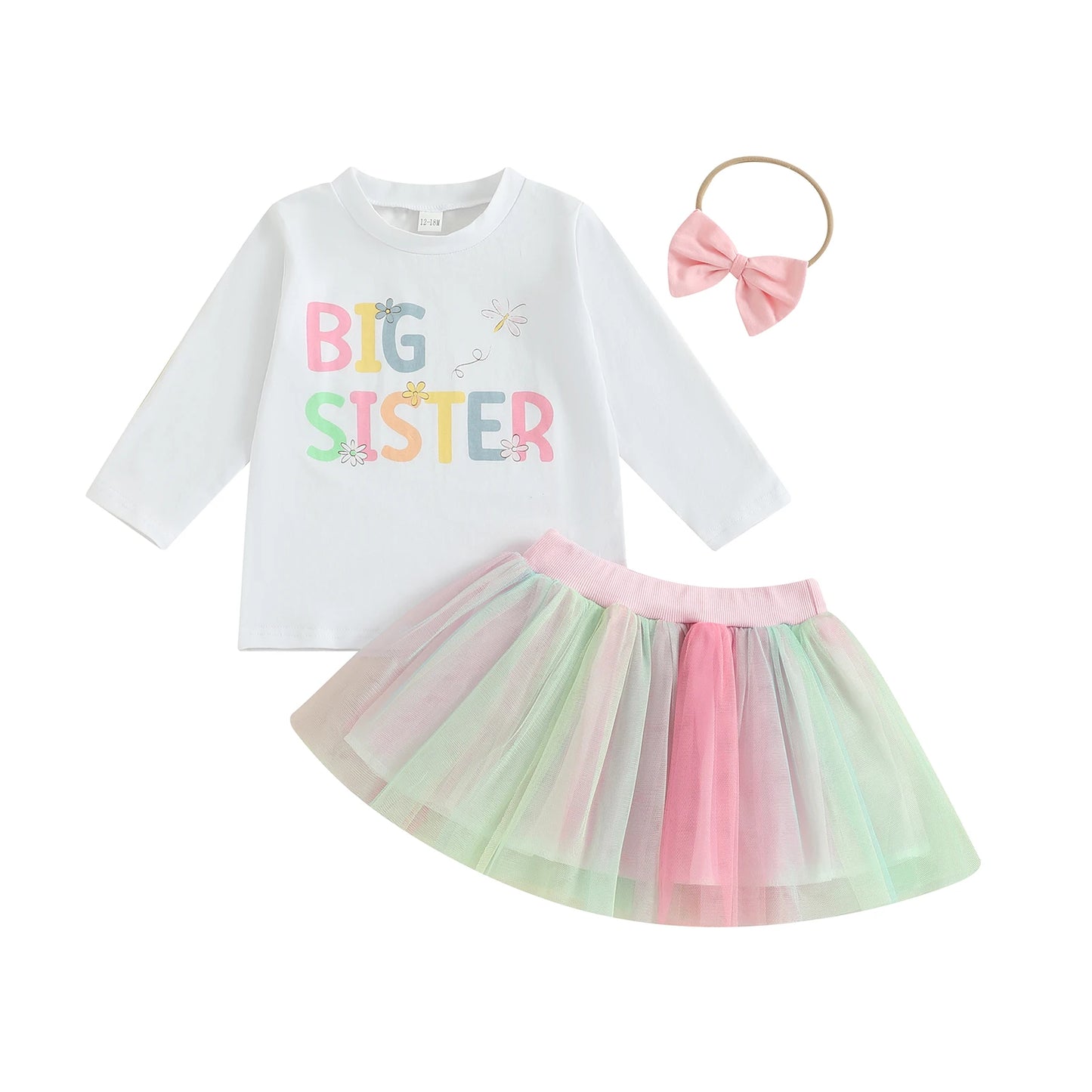 Autumn Toddler Girl Outfit Letter Print Long Sleeve Tops