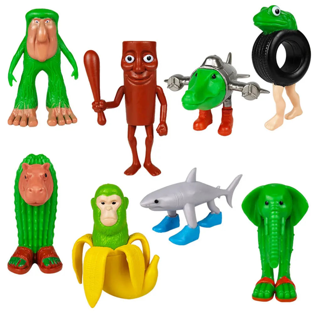 Funny Animals Wooden Stick Creative Toys Collection