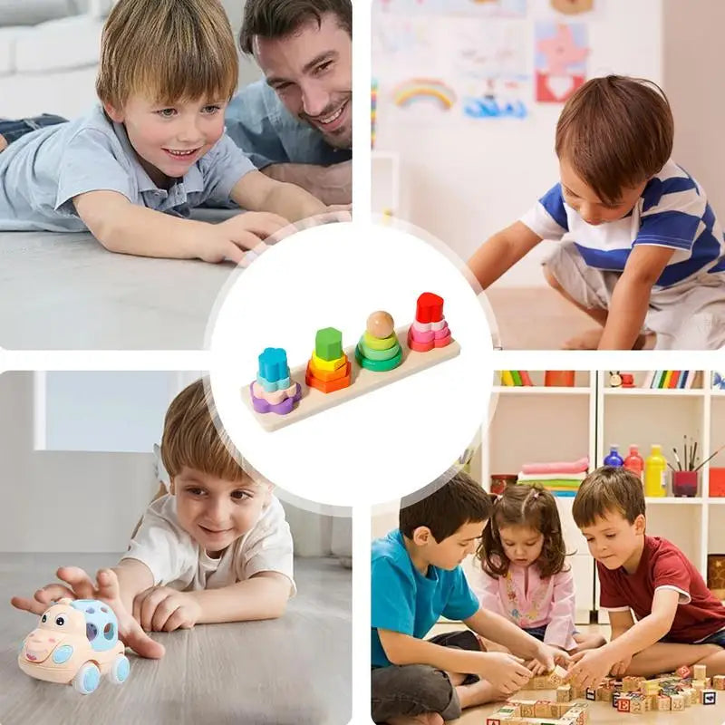 Multifunctional Creative Tower Baby Stacking Puzzle Block
