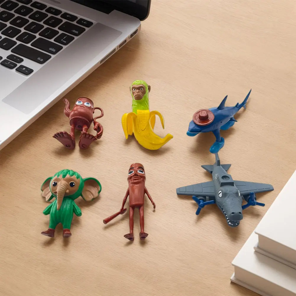 Funny Animals Wooden Stick Creative Toys Collection