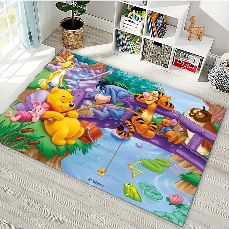 Disney Winnie the Pooh Printed Kids Non-slip Large Area Rug 3D Carpet for Home Living Room Children's Bedroom Sofa Doormat Decor