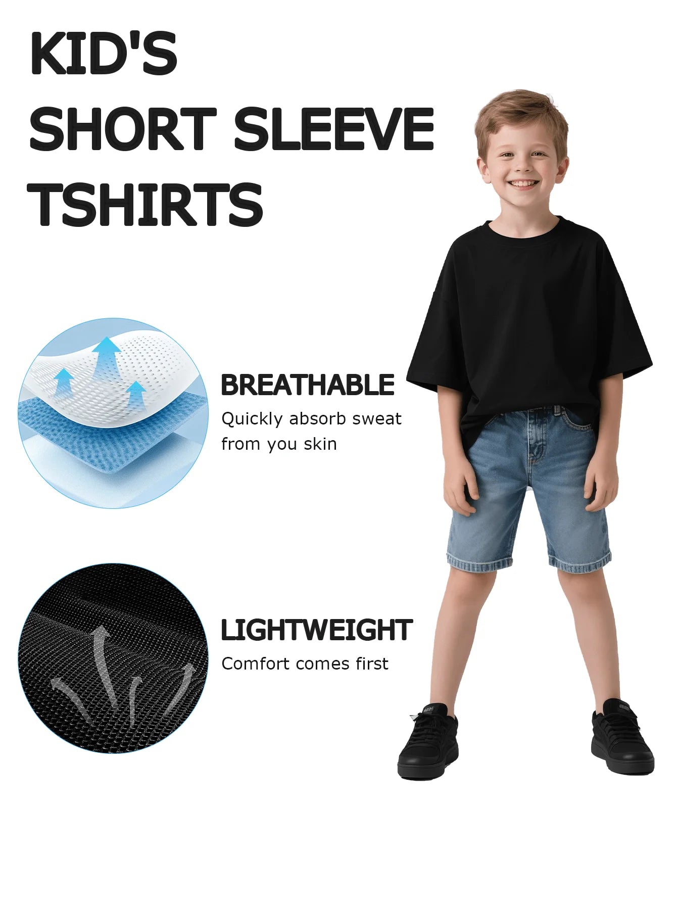 Tween Girls/Boys Clothes, -Themed Cotton T-Shirt