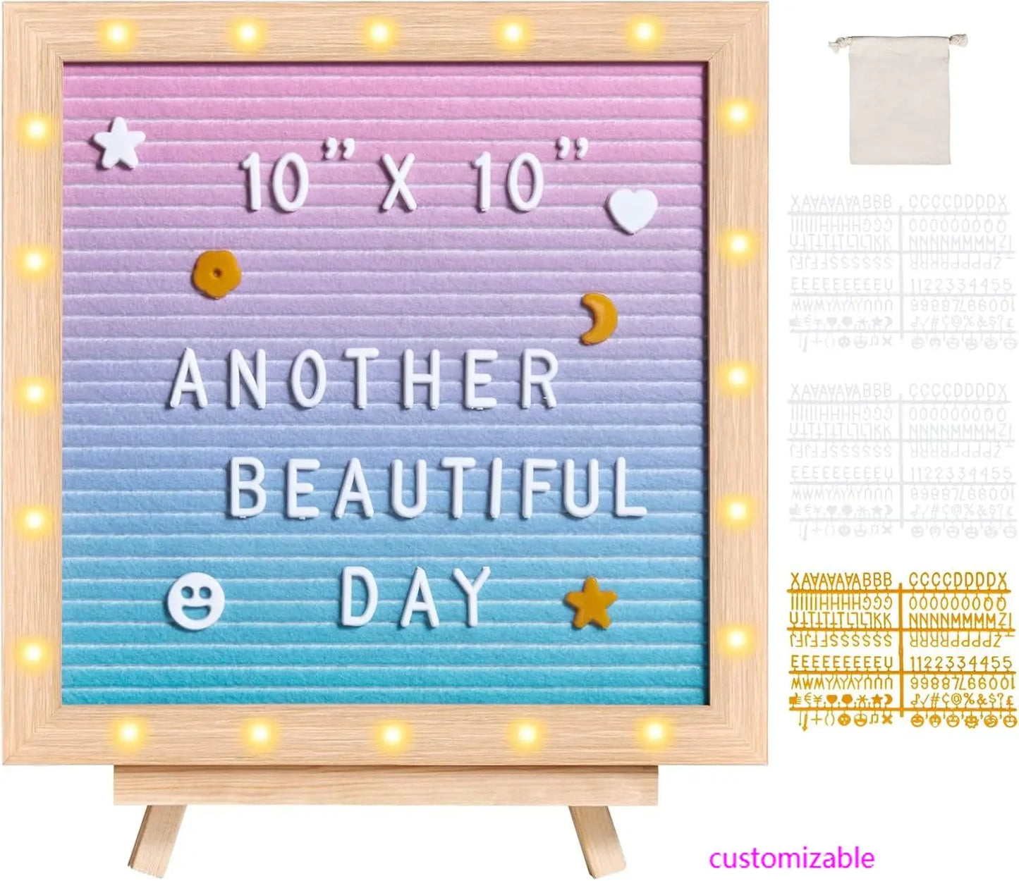 Gradient Felt Letter Board