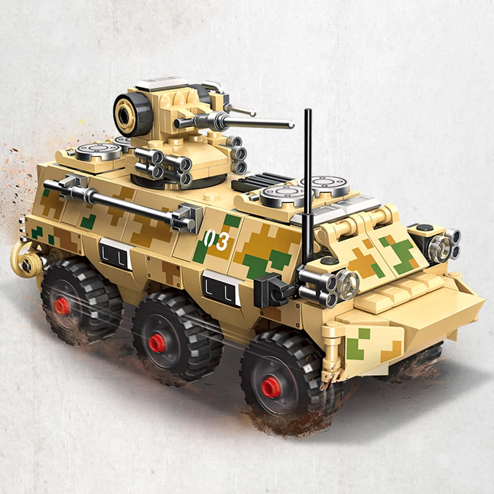 Military Technical Type 92 Infantry Fighting Vehicle moc Building Block bricks model toy for gifts Christmas 336pcs