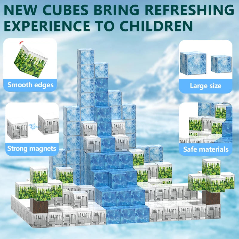 105 magnetic building blocks for children ages 3 and up