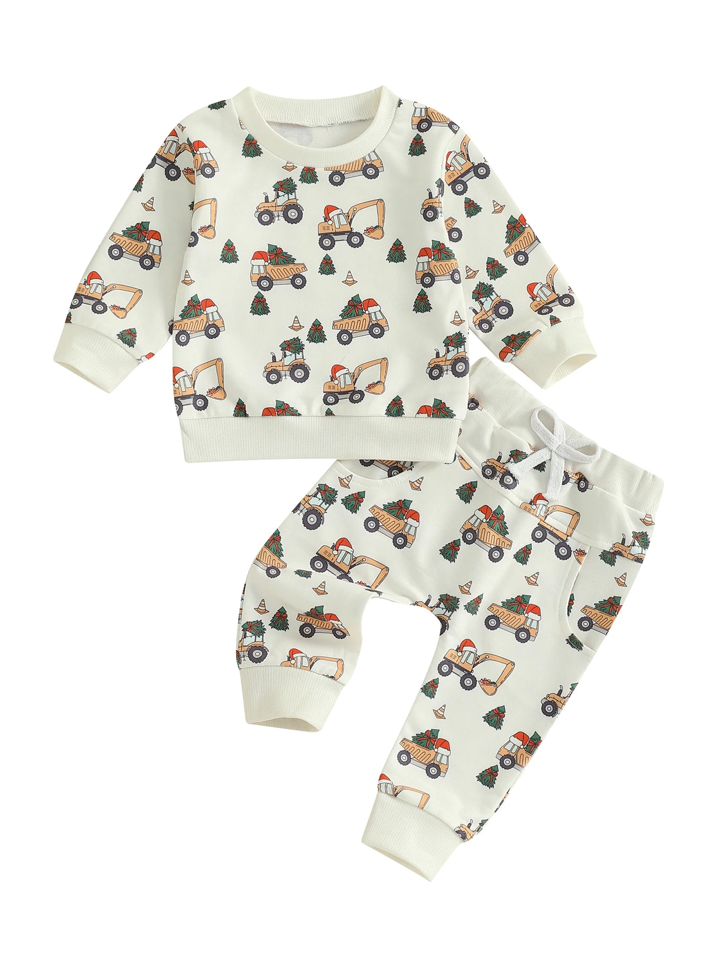 Baby Girl Christmas Outfit Reindeer Snowflake Print Long Sleeve Top