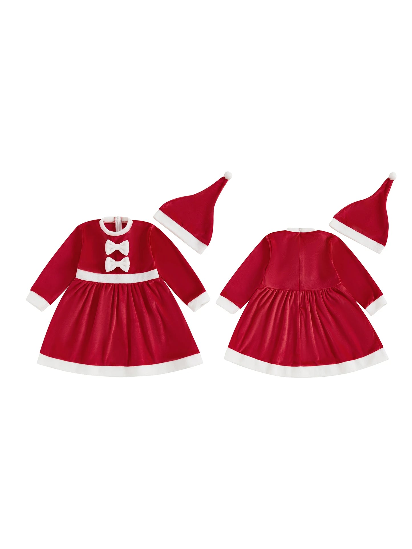 Adorable Baby Girls Winter Dress Stylish Long Sleeve Dress
