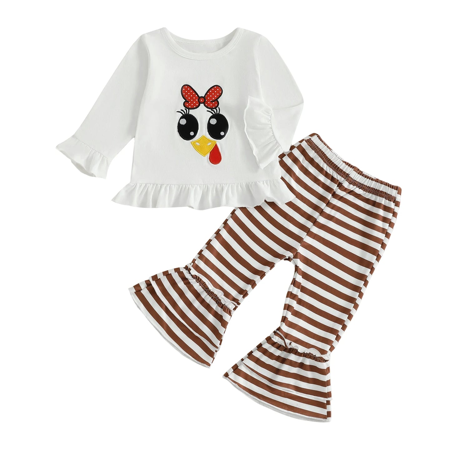 Autumn Thanksgiving Day Toddler Baby Girls Pants Sets