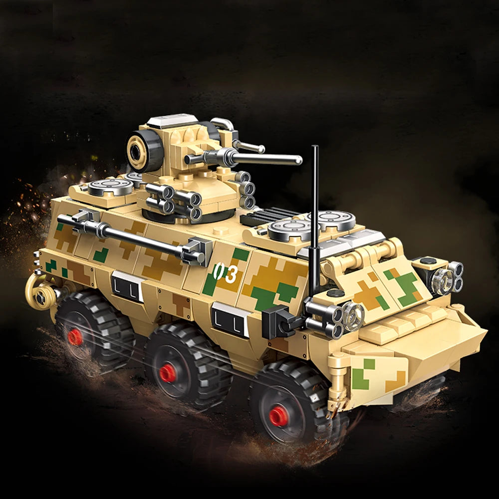 Military Technical Type 92 Infantry Fighting Vehicle moc Building Block bricks model toy for gifts Christmas 336pcs
