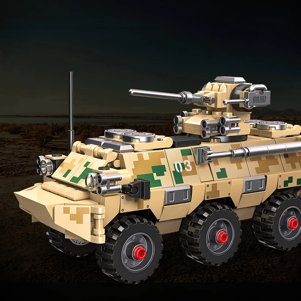 Military Technical Type 92 Infantry Fighting Vehicle moc Building Block bricks model toy for gifts Christmas 336pcs