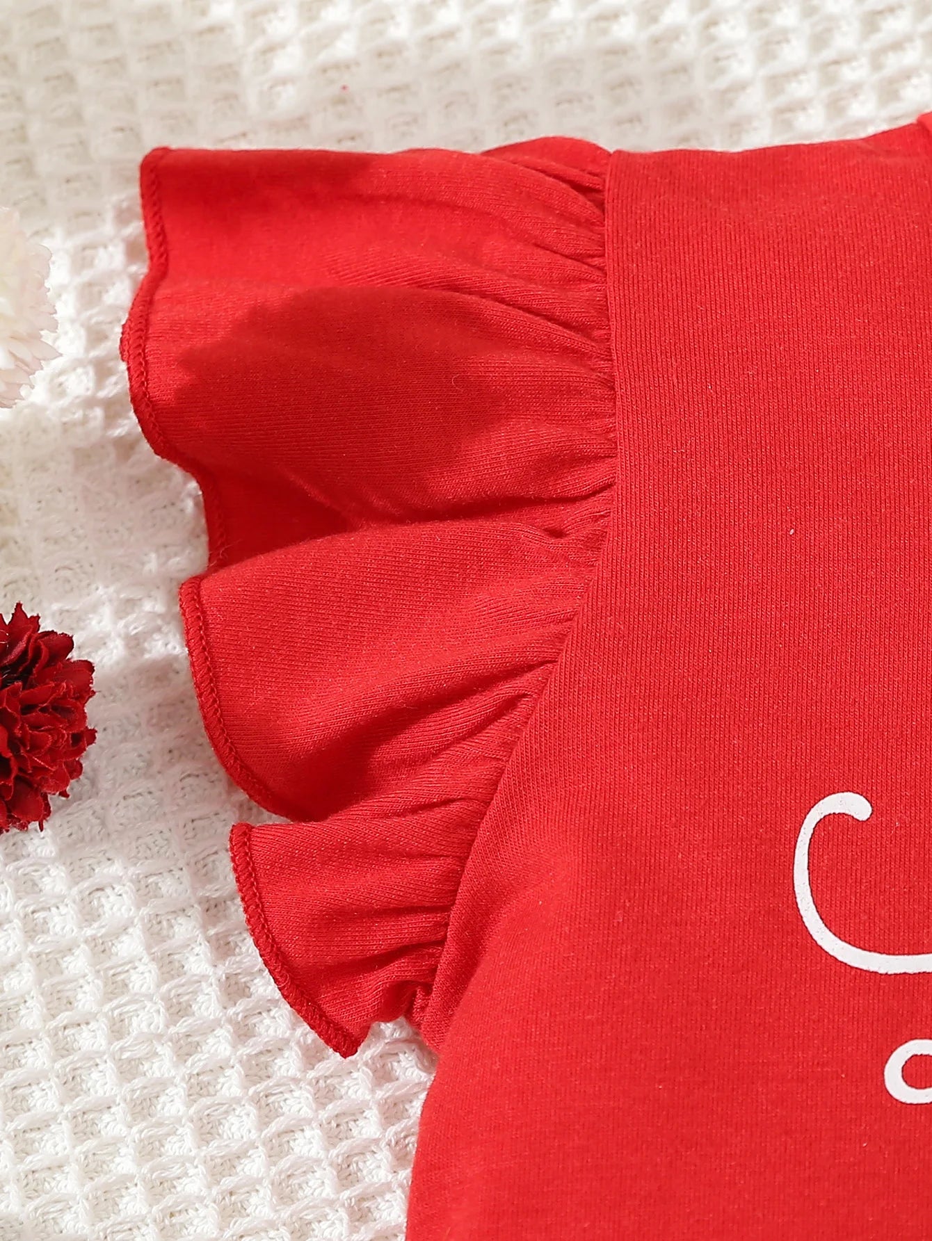 Summer Adorable Ladybug Outfit 2pcs Set