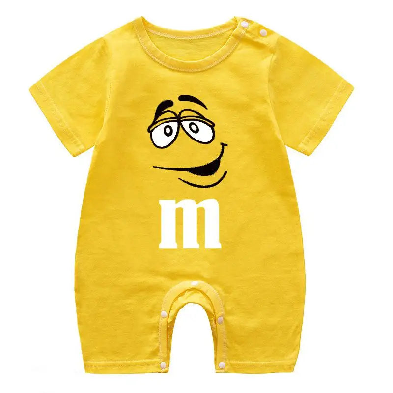 2021 Summer New Casual Baby Boys Short Sleeve Rompers Cotton Newborn Girls Jumpsuit Toddler Baby Climbing Suit For 0-24M
