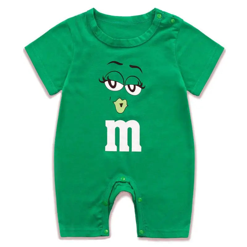 2021 Summer New Casual Baby Boys Short Sleeve Rompers Cotton Newborn Girls Jumpsuit Toddler Baby Climbing Suit For 0-24M