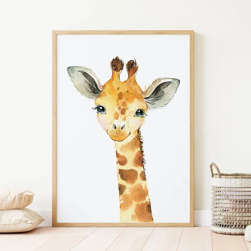 Safari Decor Set of 3 Poster Jungle Animal Nursery Wall Art Prints