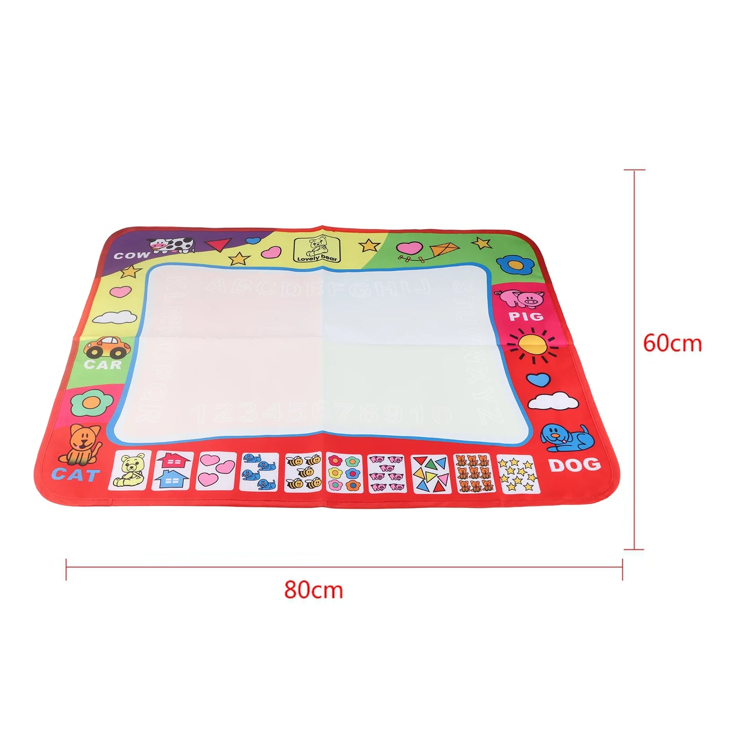 Water Painting Draw Writing Mat Kid Developmental Doodle Board