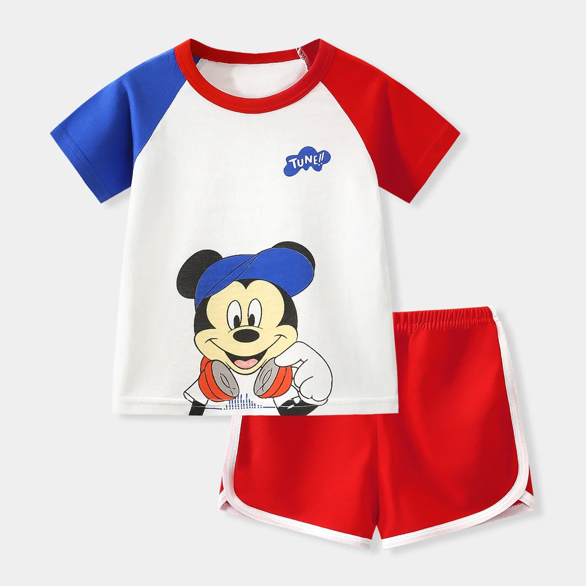 Summer Baby Boys Cartoon T Shirt + Shorts Set