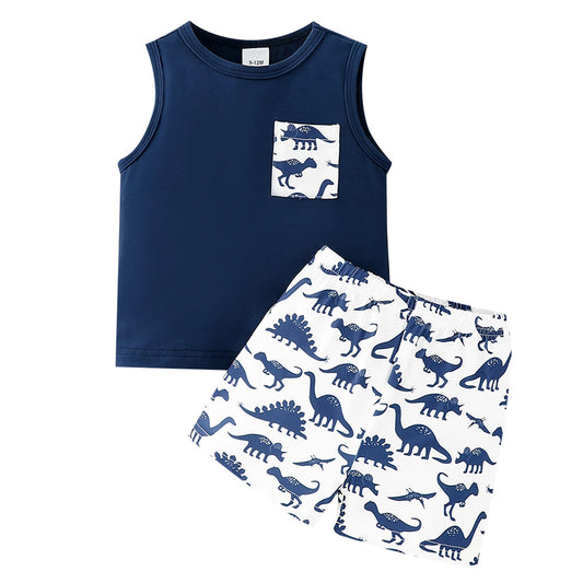 Summer Toddler Baby Boy Outfits Sleeveless