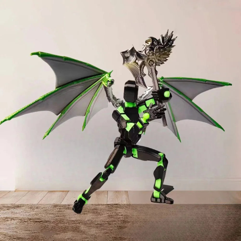 3D Printed Multi-Jointed Dummy Decorative Flexible Articulated Fidget Toy